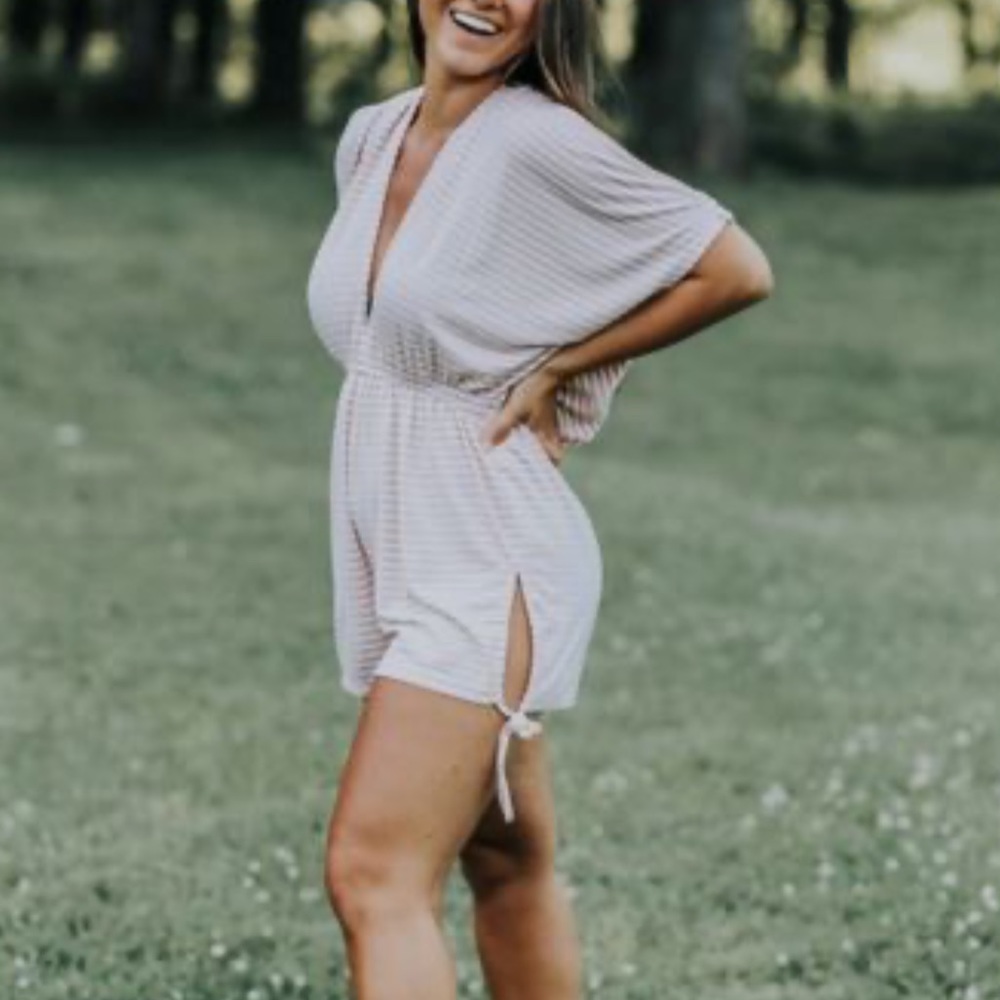 * S O L D * Light Pink Romper